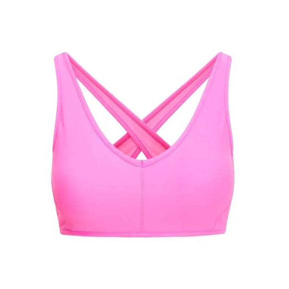 🆕 LoveShackFancy Bubblegum Pink Low Impact Athletic Sports Bra - Picture 11 of 13